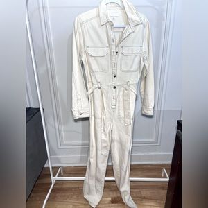 CREAM JEANS JUMPSUIT // TOPSHOP // Size US8 🤍